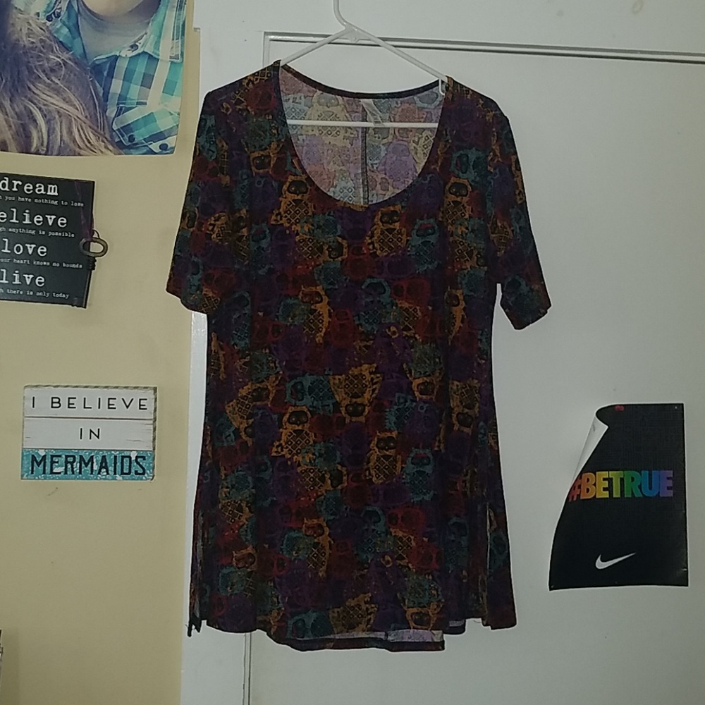 HTF Lularoe Owl Print Perfect T